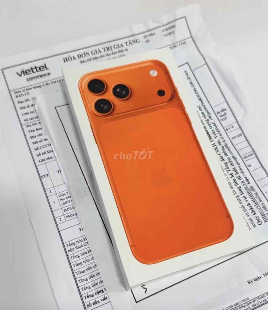 Apple iPhone 17 Pro Max Cam 256GB newseal VN. Mua bán Điện thoại tại Quận Hải Châu Đà Nẵng được đăng bởi Tuấn hình 1