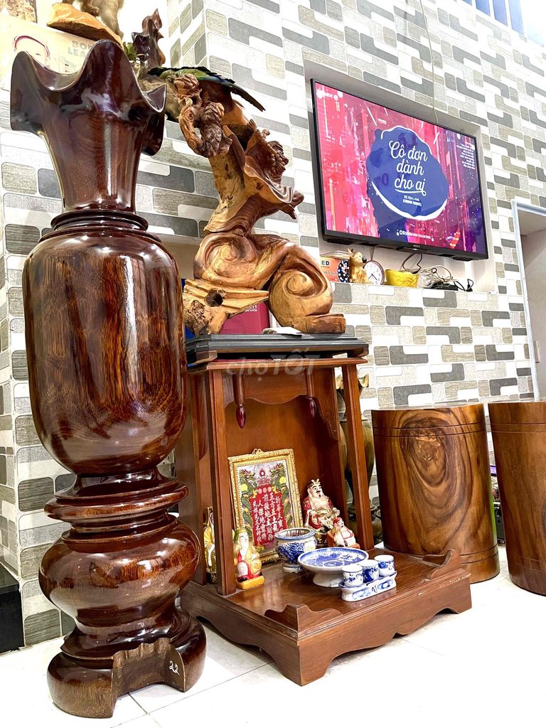 Lục bình khủng to Gỗ Cẩm 1m2 , hàng nặng FREESHIP. Mua bán Nội thất, đồ gia dụng khác tại Quận 10 Tp Hồ Chí Minh được đăng bởi Tạp Hoá VNXK hình 1