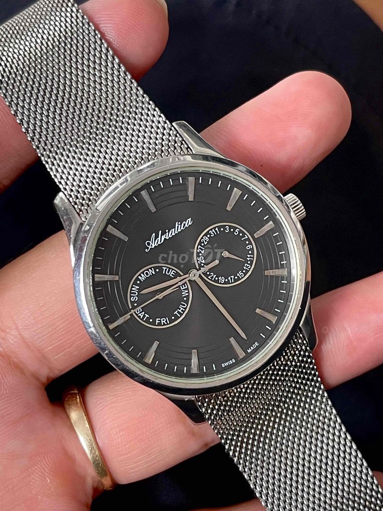 Đồng hồ Adriatica Thụy Sĩ Thép không gỉ 40mm. Mua bán Đồng hồ tại Quận Thanh Khê Đà Nẵng được đăng bởi đặng phúc hào hình 1