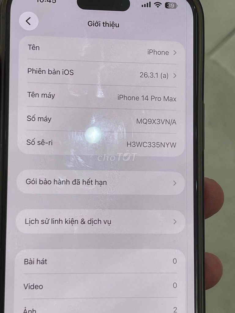 Apple iPhone 14 Pro Max 256GB Tím. Mua bán Điện thoại tại Quận Bình Thuỷ Cần Thơ được đăng bởi Sáu Tỷ CT hình 1