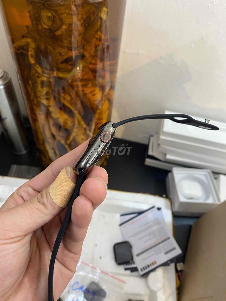 apple watch series 7 45mm THÉP ĐEN LTE mỹ