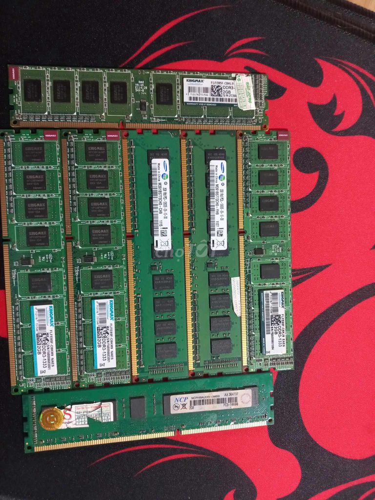 7 cây ram ddr3 2g bus 1333