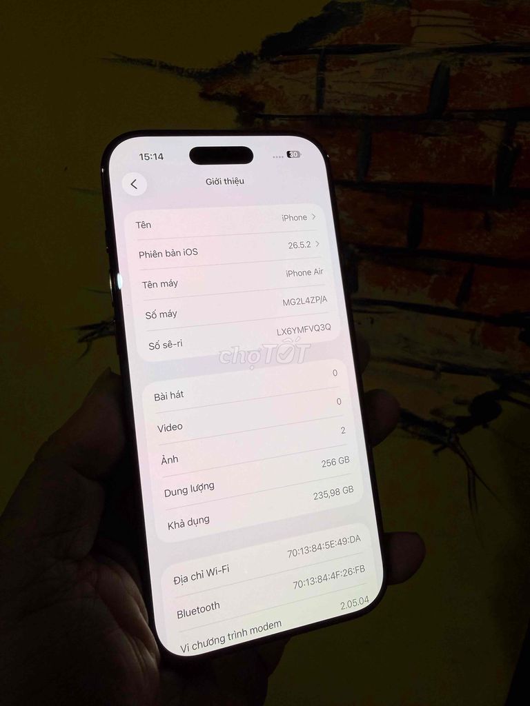 Apple iPhone 17 Air 256GB Đen Việt Nam. Mua bán Điện thoại tại Thành phố Biên Hòa Đồng Nai được đăng bởi thanh hình 1