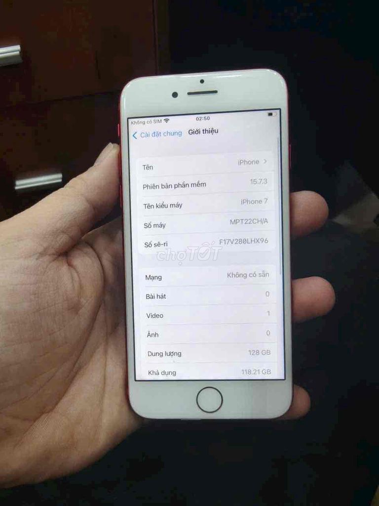 Apple iPhone 7 128GB Đỏ Đã sử dụng. Mua bán Điện thoại tại Quận 10 Tp Hồ Chí Minh được đăng bởi Mỹ Duyên hình 1