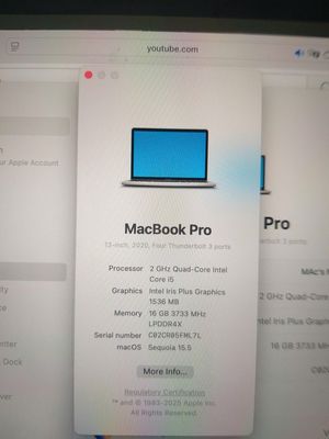 MacBook pro 13inch bản 2020 màu bạc hàng còn mới. Mua bán Laptop tại Quận Liên Chiểu Đà Nẵng được đăng bởi Nguyễn Hồ Nhật lâm 