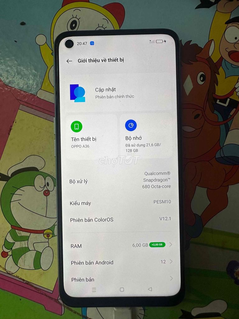 Oppo A36 128GB Xanh dương Like New. Mua bán Điện thoại tại Quận Tân Phú Tp Hồ Chí Minh được đăng bởi Minh hình 1