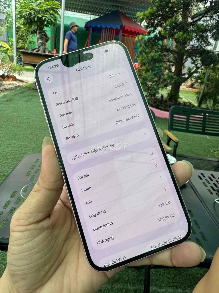 Apple iPhone 15 Plus 128GB Trắng Đã sử dụng. Mua bán Điện thoại tại Huyện Hóc Môn Tp Hồ Chí Minh được đăng bởi hoàng sang hình 1