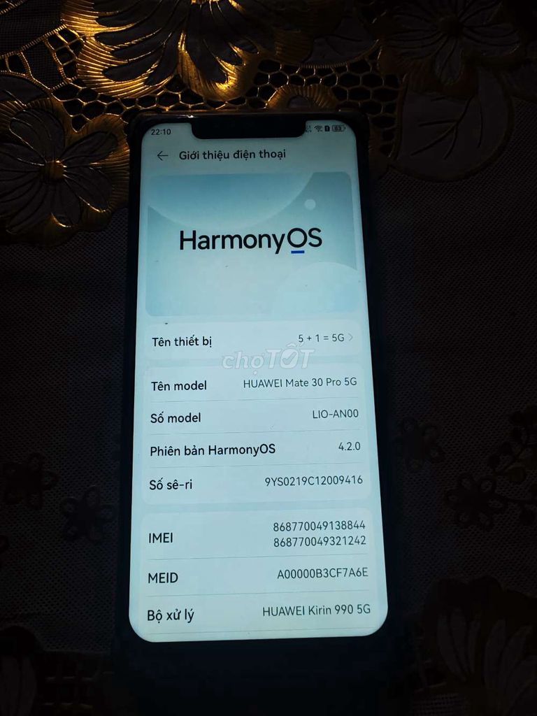 Huawei Mate 30 Pro 5G 128GB Cam. Mua bán Điện thoại tại Huyện Bình Xuyên Vĩnh Phúc được đăng bởi Lưu hữu phúc hình 1