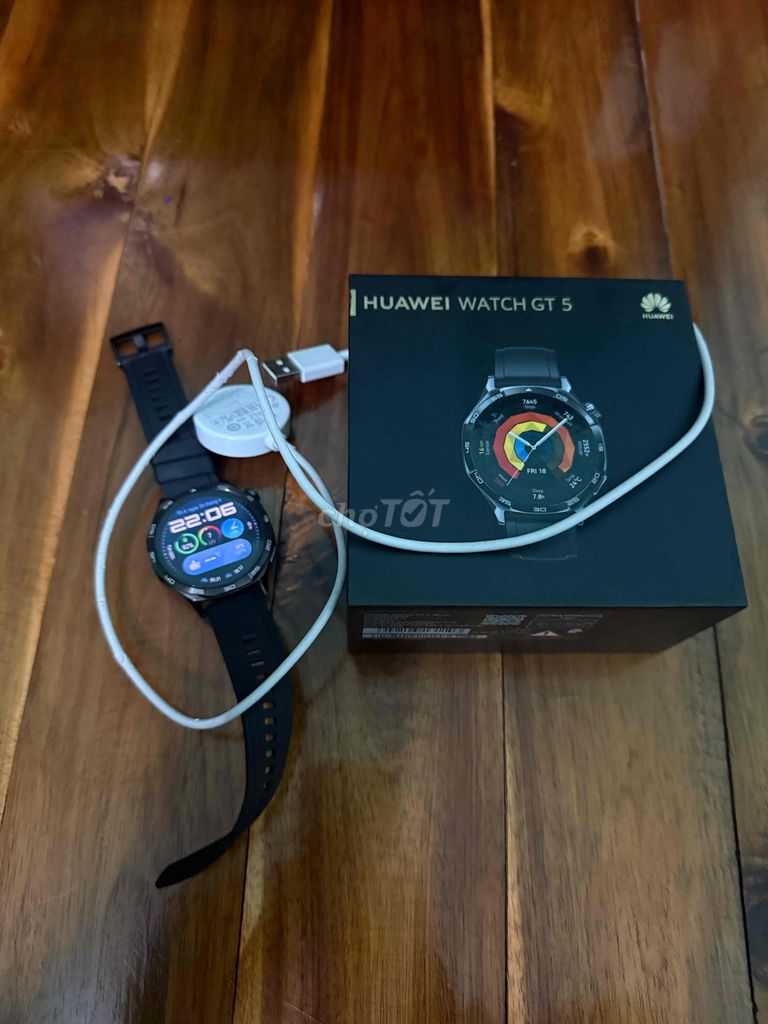 Huawei GT 5 Đen. Mua bán Thiết bị đeo thông minh tại Thành phố Tam Điệp Ninh Bình được đăng bởi Quang Thanh hình 1