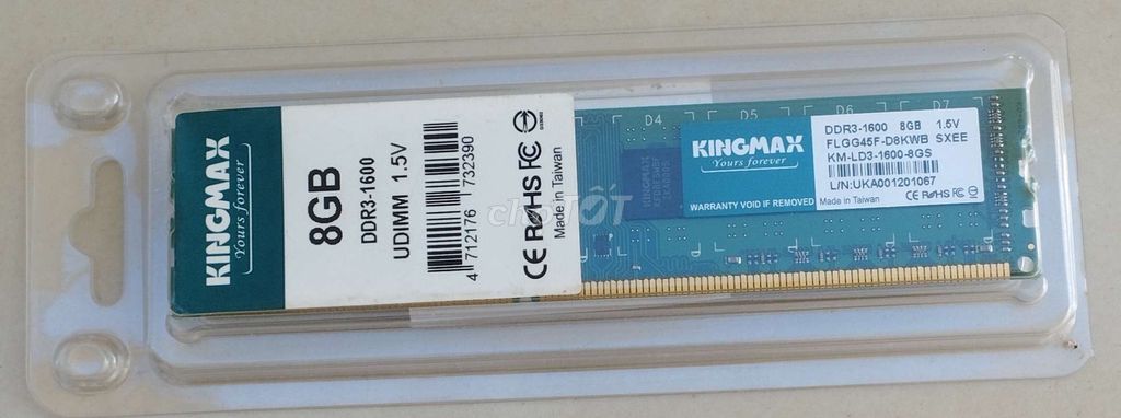 RAM KINGMAX 8GB DDR3. Mua bán Linh kiện (RAM, Card...) tại Thành phố Buôn Ma Thuột Đắk Lắk được đăng bởi muaban hình 1