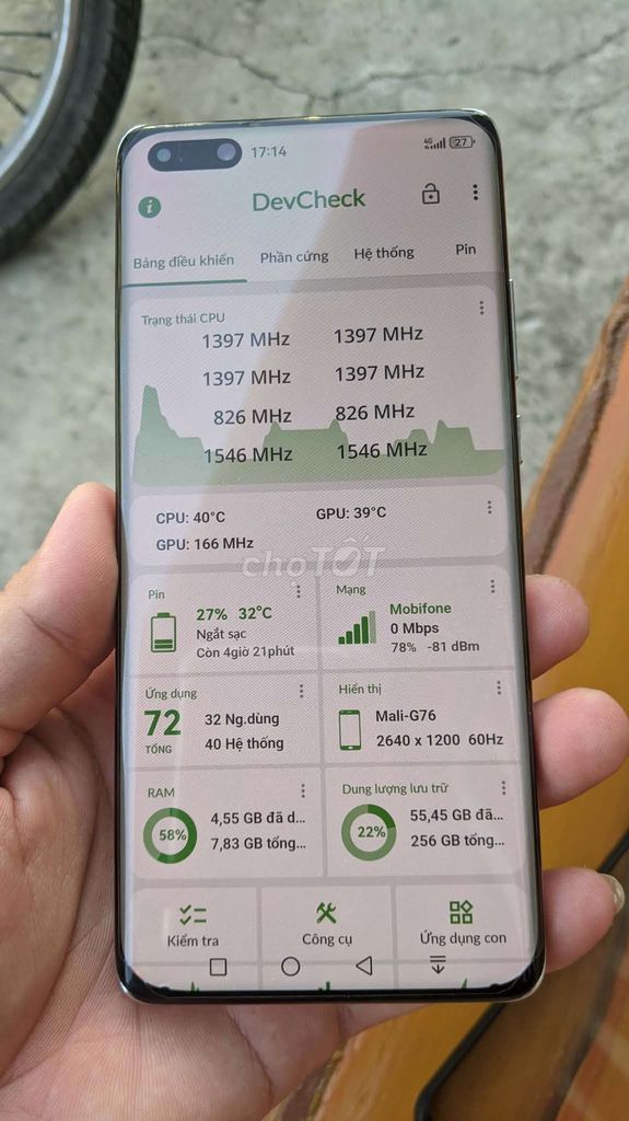 Huawei P40 Pro Plus Trắng 97%. Mua bán Điện thoại tại Huyện Thoại Sơn An Giang được đăng bởi Nguyễn Quí hình 1