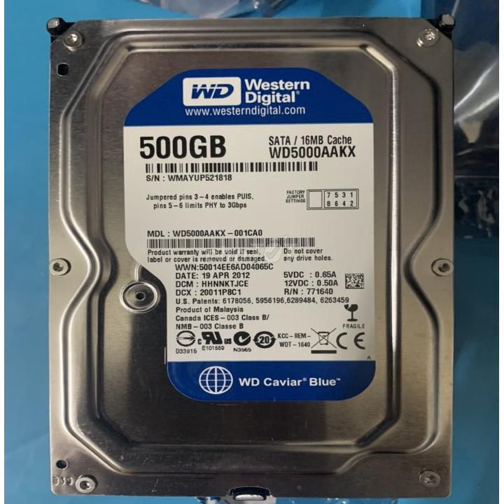 HDD 500GB SK 100% --wd