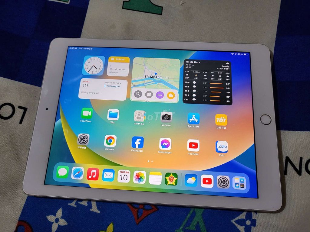 iPad Gen 6 mới 99% ios 17.7 hỗ trợ đầy đủ ứng dụng