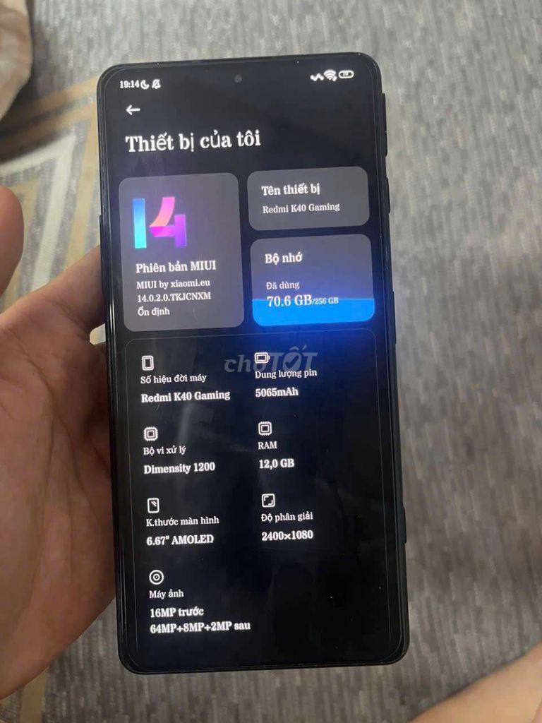 Xiaomi Redmi K40 Gaming 12GB/256GB Đen. Mua bán Điện thoại tại Thị xã Từ Sơn Bắc Ninh được đăng bởi Trinh Duy Manh hình 1