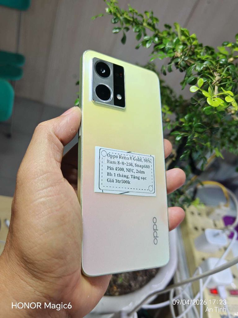 Reno 8 R8+8+256 Snap680 NFC 2sim. Mua bán Điện thoại tại Huyện Trảng Bàng Tây Ninh được đăng bởi Sun Mobile Shop Điện Thoại Trảng Bàng Tây Ninh 01 hình 1