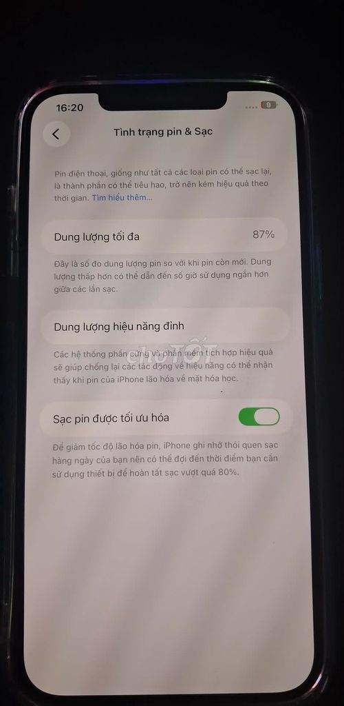 Apple iPhone 12 Pro Max Vàng 87%. Mua bán Điện thoại tại Thành phố Biên Hòa Đồng Nai được đăng bởi phạm long hình 1