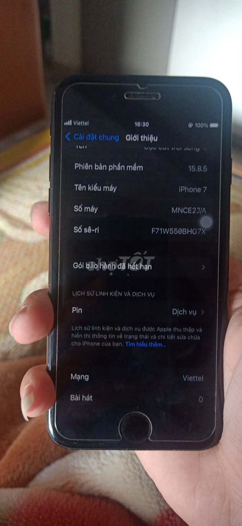 Apple iPhone 7 32GB Đen Đã thay pin. Mua bán Điện thoại tại Quận Hai Bà Trưng Hà Nội được đăng bởi Minh Hiếu hình 1