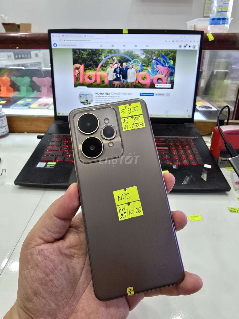 Realme 15 5G - 256GB - Ram12. Mua bán Điện thoại tại Thành phố Long Xuyên An Giang được đăng bởi Facebook Cầm Đồ Thúy Vân hình 1