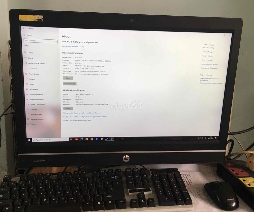 hp pro one 600. màn lớn rõ đẹp.. Mua bán Máy tính để bàn tại Huyện Hóc Môn Tp Hồ Chí Minh được đăng bởi phướng ho hình 5
