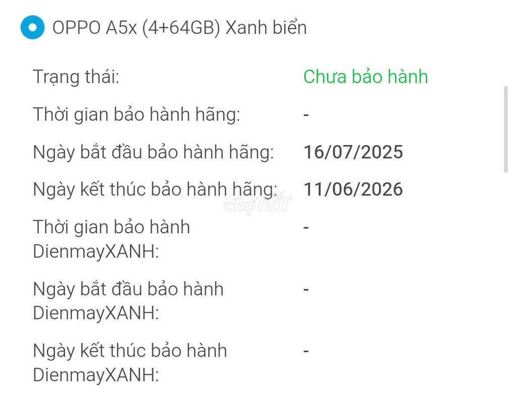 oppo a5x pin 6000mah còn bảo hành dài. Mua bán Điện thoại tại Quận Gò Vấp Tp Hồ Chí Minh được đăng bởi tuấn hình 1