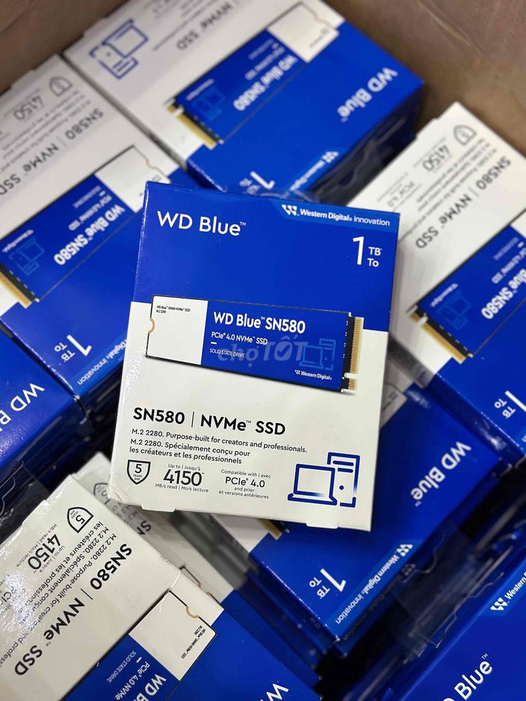 SSD Western Digital Blue SN580 1TB PCIe Gen4 x4