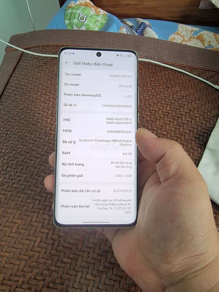 Huawei P50 Pro 128GB giao lưu lên đời. Mua bán Điện thoại tại Huyện Hoằng Hóa Thanh Hóa được đăng bởi Lê Hoàng hình 1