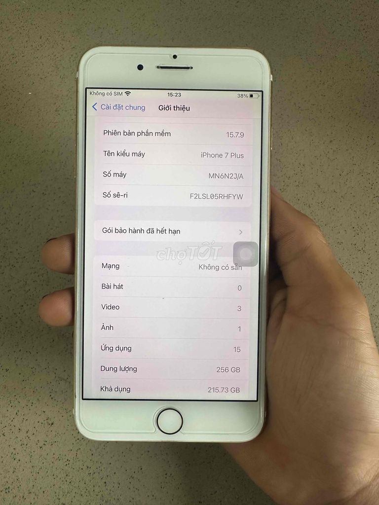 Apple iPhone 7 Plus 256GB Vàng. Mua bán Điện thoại tại Thành phố Biên Hòa Đồng Nai được đăng bởi Binhkhỉêm Bùi hình 1