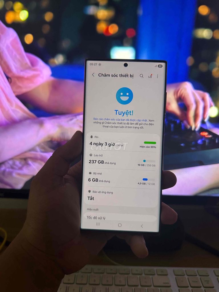 Samsung S22 Ultra 256GB Tím. Mua bán Điện thoại tại Thành phố Thủ Đức Tp Hồ Chí Minh được đăng bởi boyzz hình 1