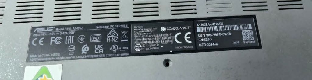 Mini Mâm Asus A1405Z i5 12500H ok. Mua bán Laptop tại Quận Hai Bà Trưng Hà Nội được đăng bởi Cao Nguyen Van hình 1