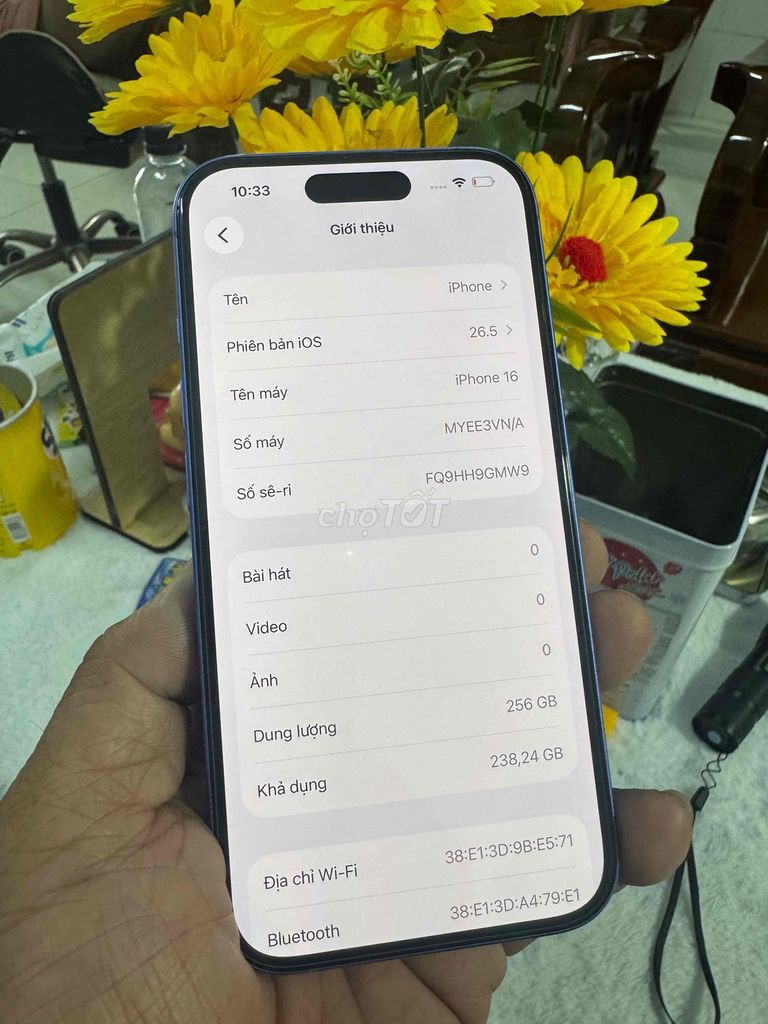 iPhone 16 256G xanh Mỹ 99%. Mua bán Điện thoại tại Thành phố Biên Hòa Đồng Nai được đăng bởi thanh hình 1