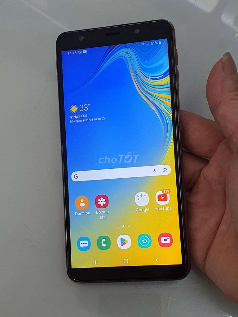 Samsung A7 2018 ram 6/128 GB đẹp 98%. Mua bán Điện thoại tại Quận Cầu Giấy Hà Nội được đăng bởi chú Hùng 60t 163HQV hình 1