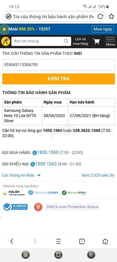 0961646555 - Bán Samsung Note 10 lite bản ram 8gb/128gb mới mua