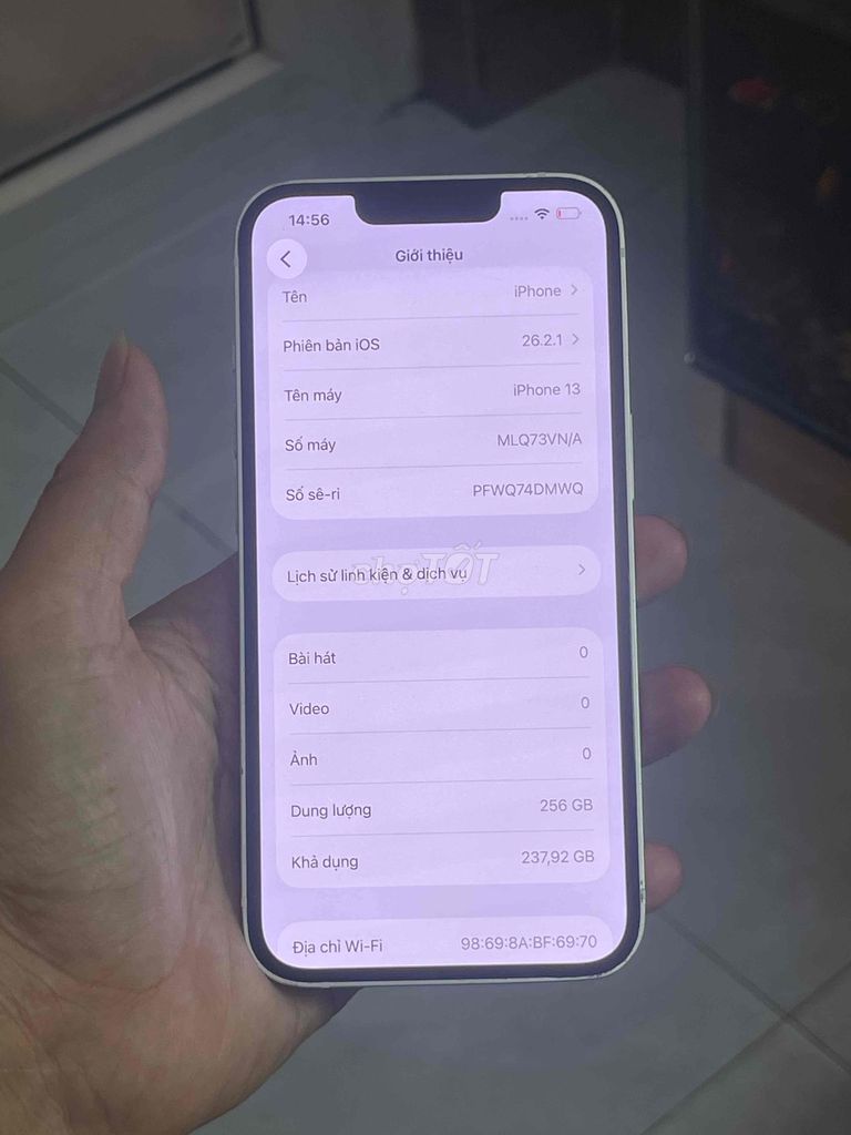 iPhone 13 256GB Trắng Đã sử dụng. Mua bán Điện thoại tại Quận Liên Chiểu Đà Nẵng được đăng bởi Thu xác Điện thoại hình 1