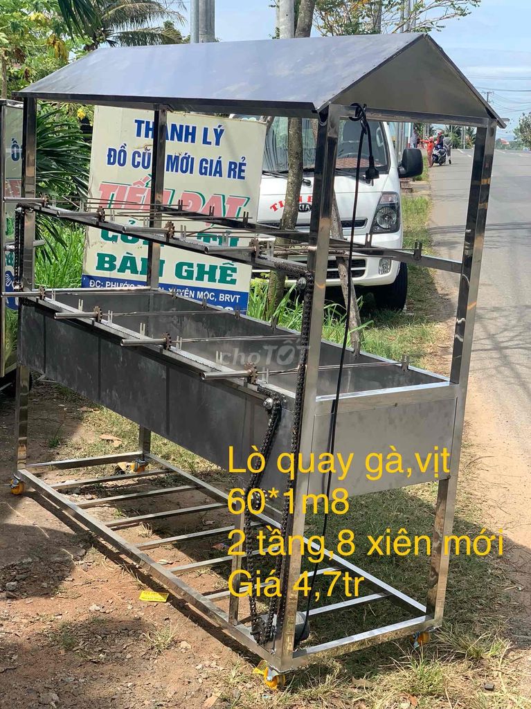 * lò quay gà,vịt..2 tầng 7 xiên,rộng 60,dài 1m8 gi. Mua bán Đồ chuyên dụng, Giống nuôi trồng tại Huyện Xuyên Mộc Bà Rịa - Vũng Tàu được đăng bởi Trung hình 1
