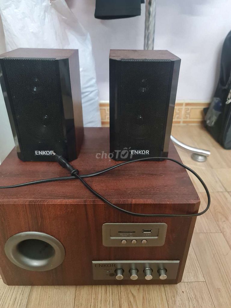 Loa vi tính Enkor S2850 Nâu. Mua bán Tivi, Âm thanh tại Huyện Nghĩa Hưng Nam Định được đăng bởi haipham hình 1