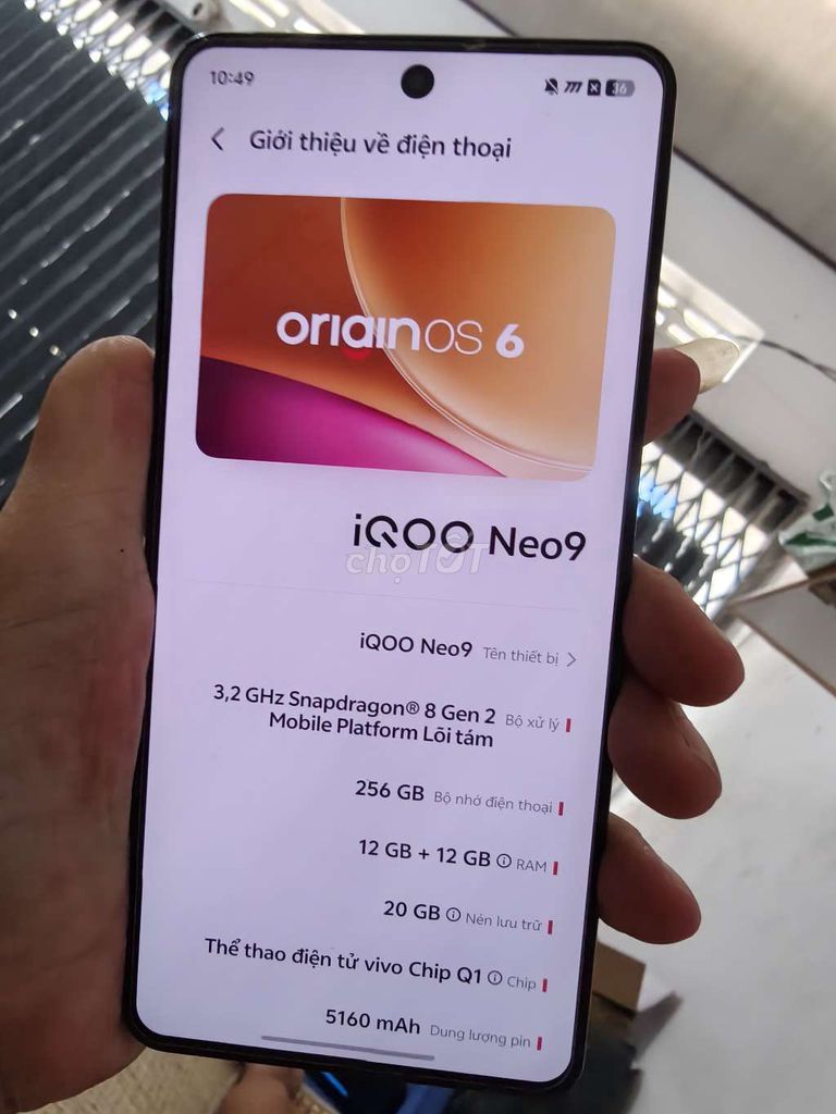 iQOO Neo9 8 gen 2 cày game. Mua bán Điện thoại tại Thành phố Bến Tre Bến Tre được đăng bởi Từ Tuấn Bến Tre hình 1