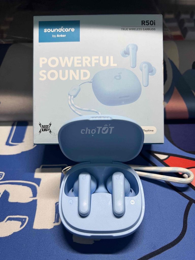 Tai nghe Soundcore R50i Xanh lam chống nước IPX5. Mua bán Tivi, Âm thanh tại Quận Bình Tân Tp Hồ Chí Minh được đăng bởi Khanh Đặng hình 1