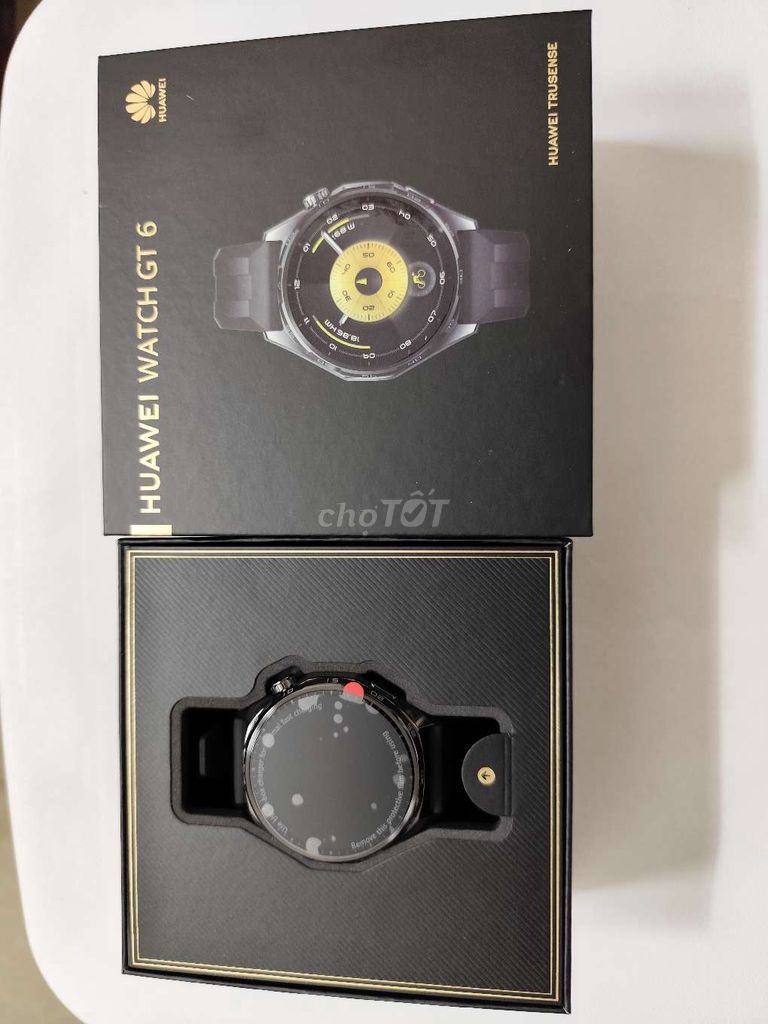 Huawei GT6 đen mới 100% bóc ra đeo thử. Mua bán Thiết bị đeo thông minh tại Huyện Bình Chánh Tp Hồ Chí Minh được đăng bởi Trần Lê Thanh Phong hình 1