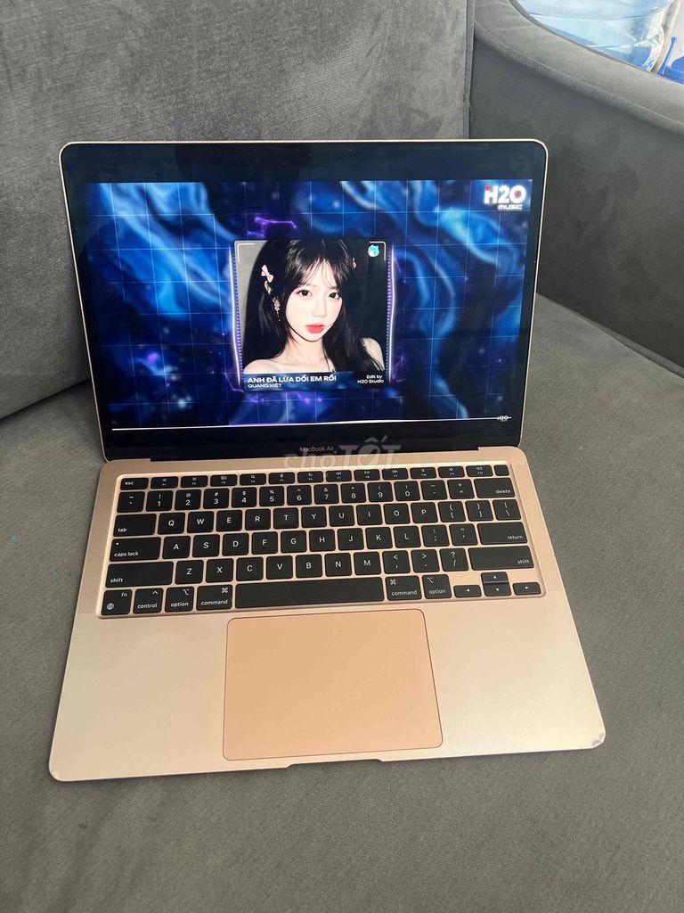 Apple MacBook Air M1 8GB/256GB Vàng hồng. Mua bán Laptop tại Quận Đống Đa Hà Nội được đăng bởi HQ Computer hình 1