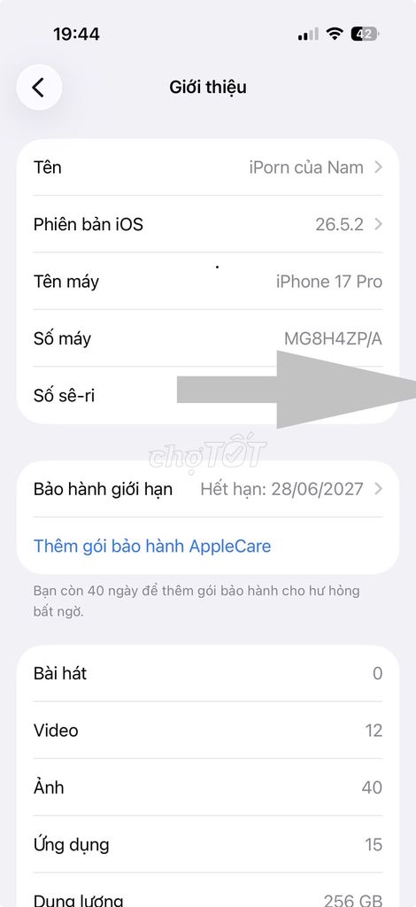 Apple iPhone 17 Pro 256GB Cam Nguyên bản. Mua bán Điện thoại tại Huyện Đông Anh Hà Nội được đăng bởi Nam Diamond hình 1