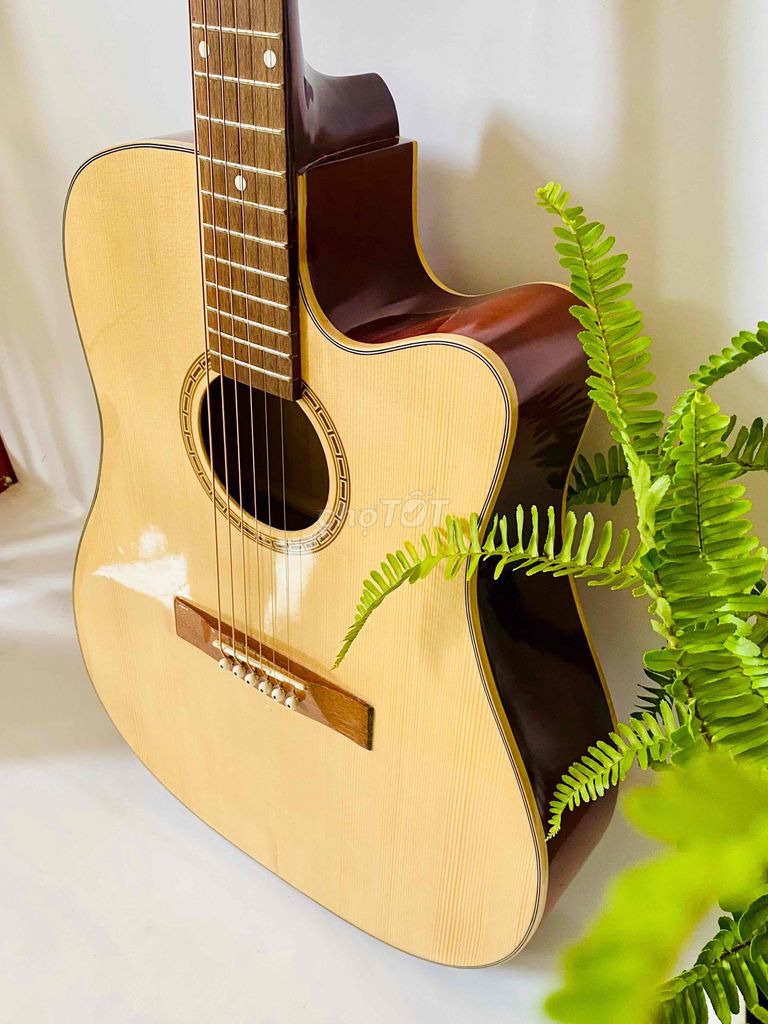 Đàn guitar acoustic gỗ thông , có ty chống cong.. Mua bán Nhạc cụ tại Quận Tân Phú Tp Hồ Chí Minh được đăng bởi Nhạc Cụ Giá Rẻ hình 1