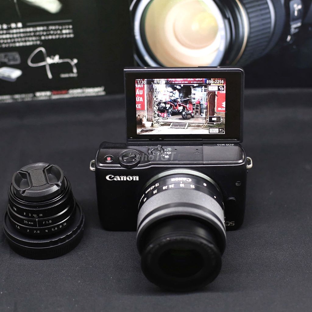 Canon M10 + Kit 15-45mm + MF 35mm F1.6