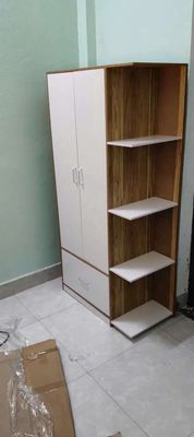 Tủ quần áo gỗ 2 cánh kệ cao 1m6. Mua bán Tủ, kệ gia đình tại Quận Cẩm Lệ Đà Nẵng được đăng bởi Mimon shop