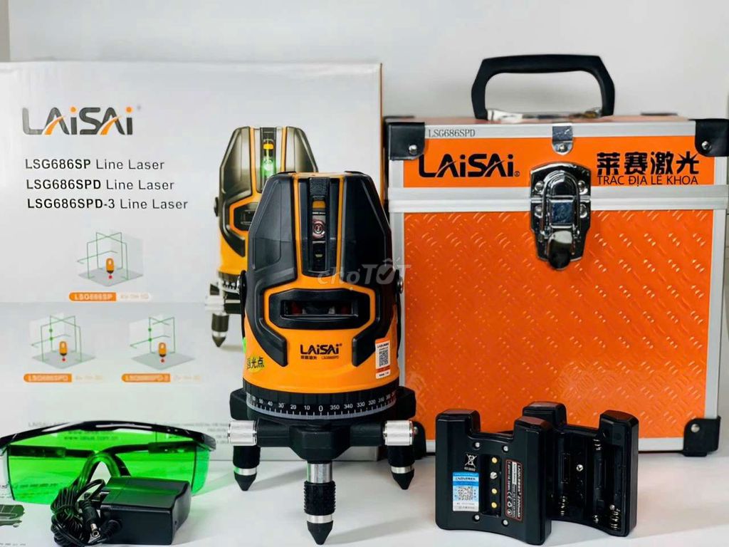 Máy cân bằng laser Laisai LSG686SPD Cam Đen. Mua bán Đồ chuyên dụng, Giống nuôi trồng tại Quận Cẩm Lệ Đà Nẵng được đăng bởi anh phú hình 1