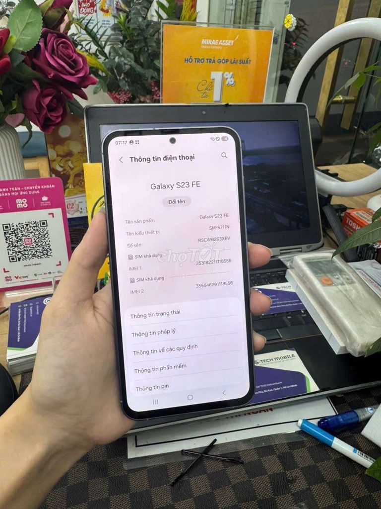 Samsung Galaxy S23 FE 256GB Đen. Mua bán Điện thoại tại Thành phố Thủ Đức Tp Hồ Chí Minh được đăng bởi Minh phương hình 1