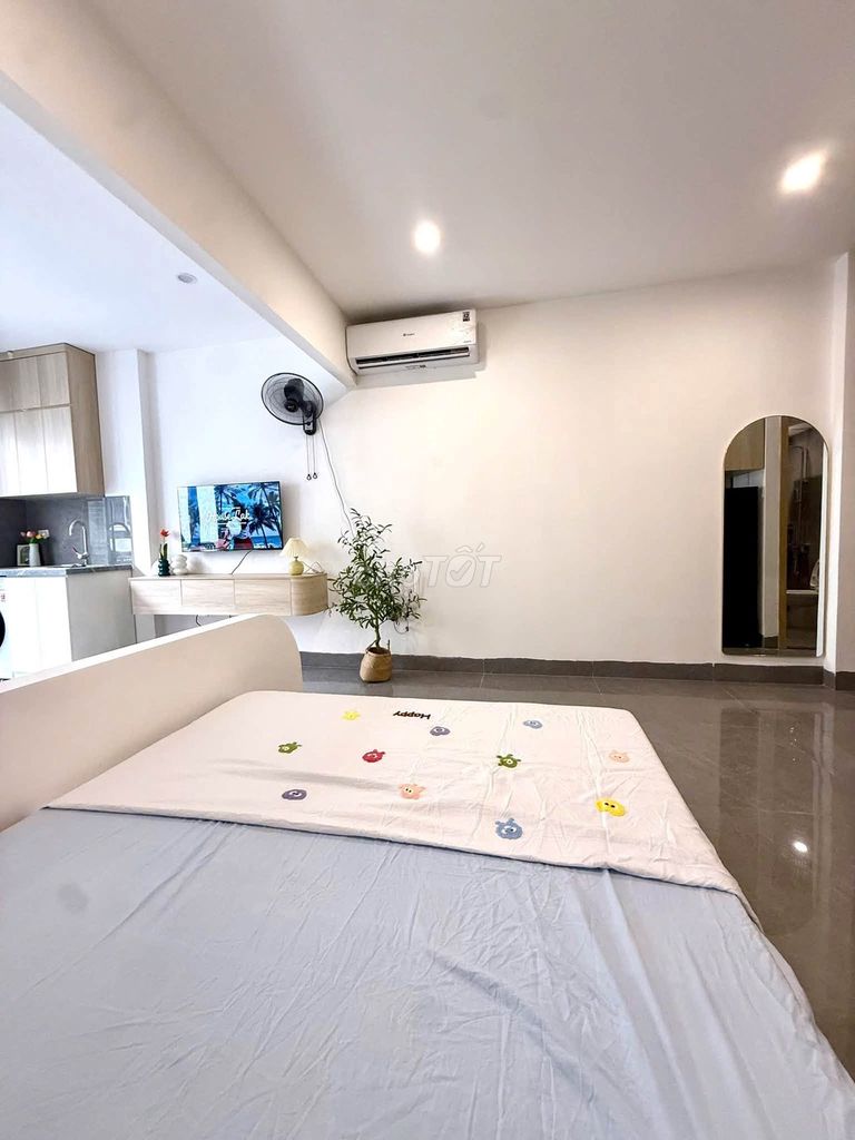 Cho thuê căn hộ 1N1K trung tâm, 75 Cầu Đất, 12tr