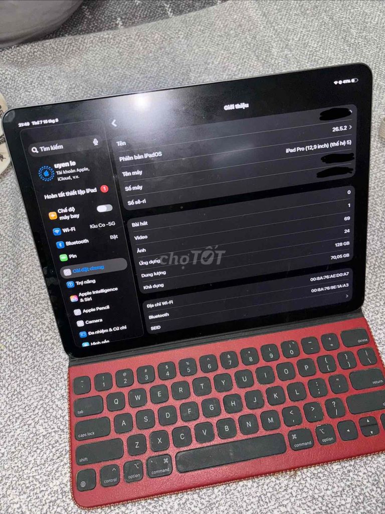 Apple iPad Pro M1 2021 128GB Đen. Mua bán Máy tính bảng tại Quận Ba Đình Hà Nội được đăng bởi Minh hình 1