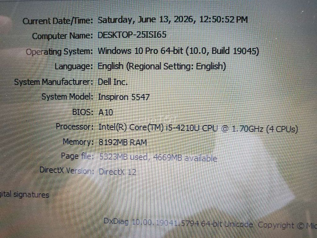 Dell Inspiron 5547 i5-4210U 8GB/120GB SSD. Mua bán Laptop tại Thành phố Huế Thừa Thiên Huế được đăng bởi Nhân hình 1