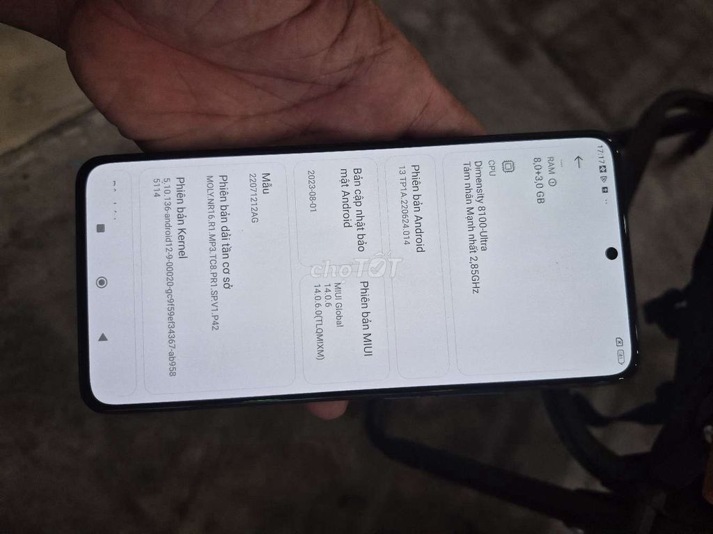 Xiaomi 12T 128GB Xám Dimensity 8100 Ultra. Mua bán Điện thoại tại Quận Bình Thạnh Tp Hồ Chí Minh được đăng bởi Huy hình 1