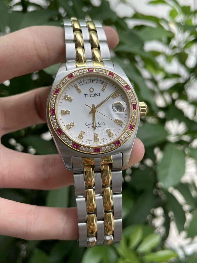 đồng hồ titoni thuỵ sĩ size 38mm